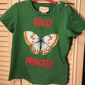 Gucci babygirl green butterfly top(only worn once)